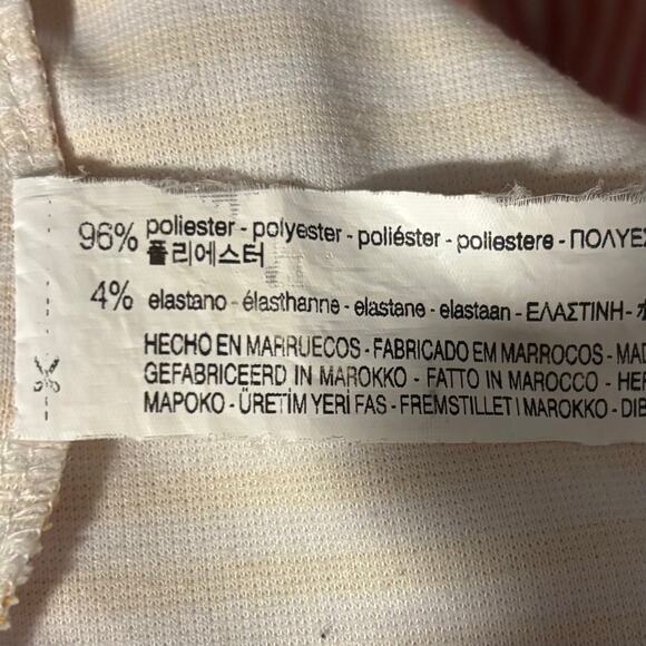 Zara Trafaluc Yellow and White Striped Mini Dress, size small - Picture 7 of 7